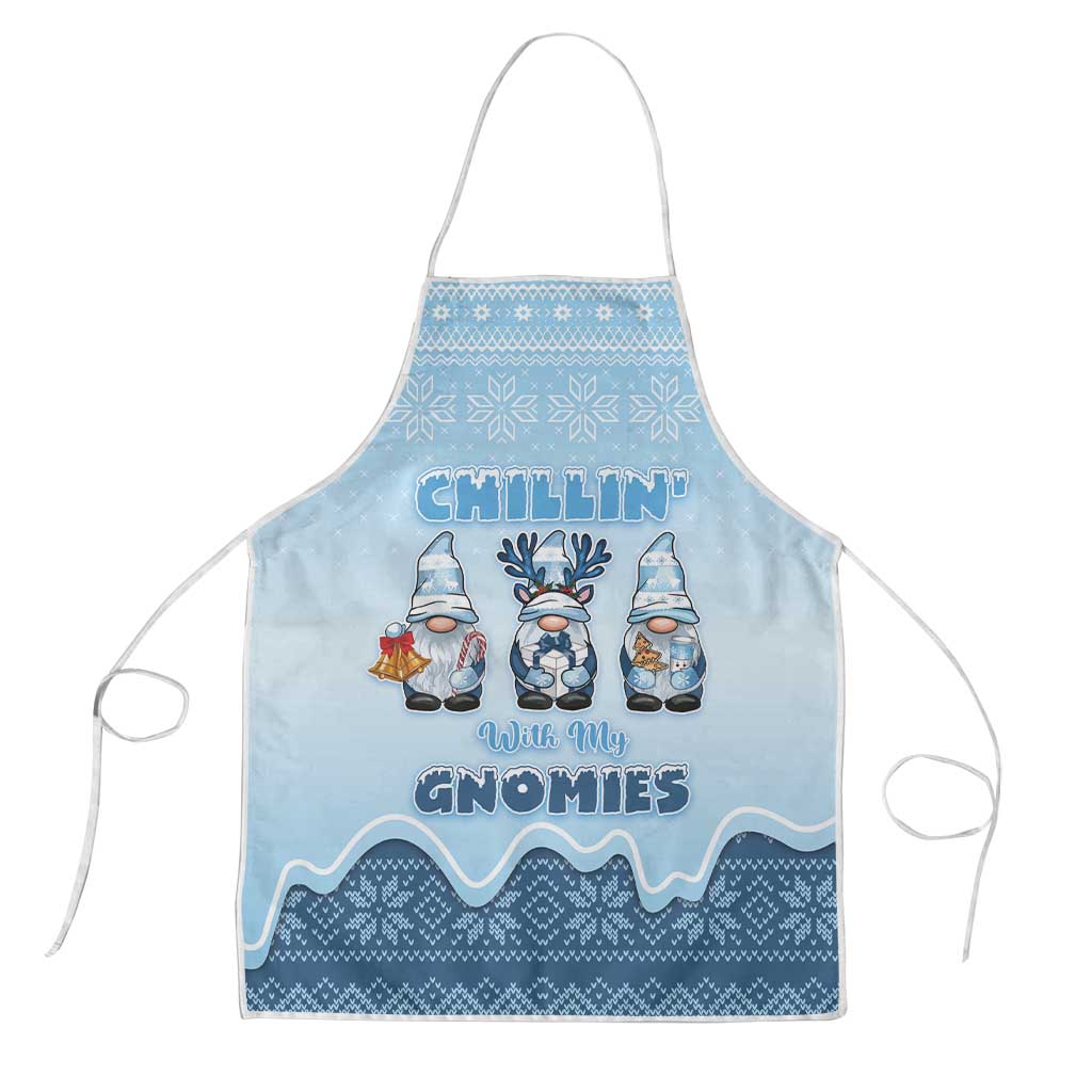 Chillin With My Gnomies Apron Merry Christmas - Wonder Print Shop
