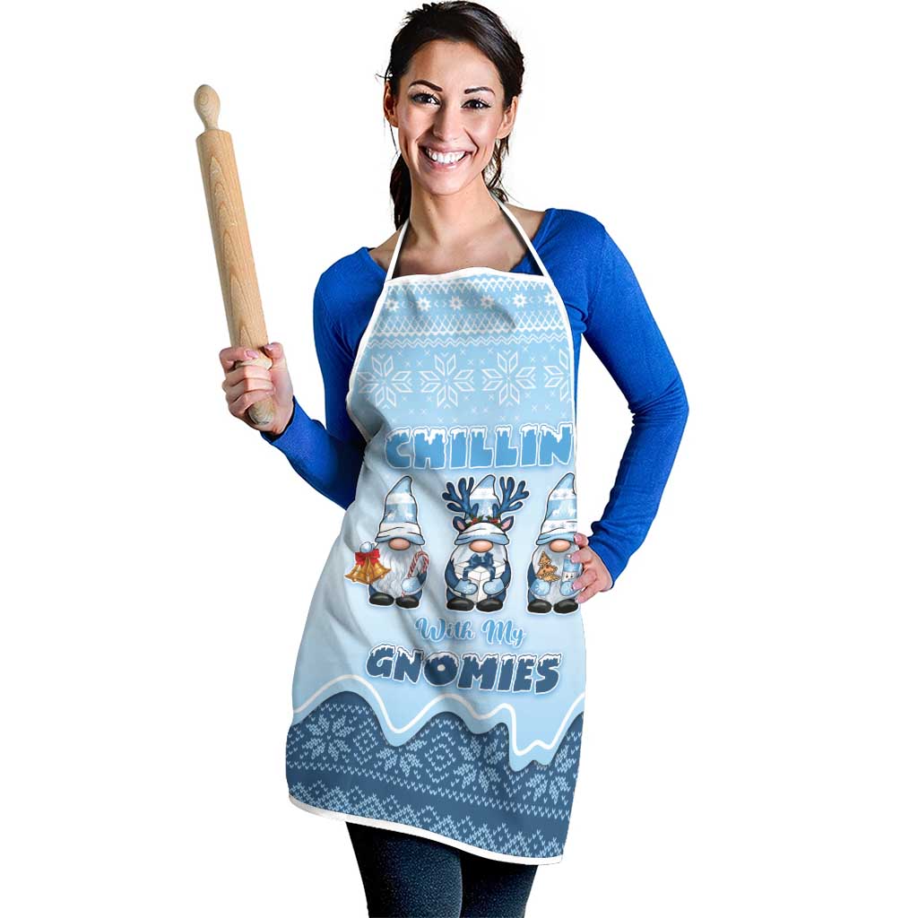Chillin With My Gnomies Apron Merry Christmas - Wonder Print Shop