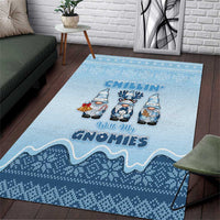 Chillin With My Gnomies Area Rug Merry Christmas - Wonder Print Shop