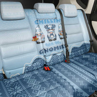 Chillin With My Gnomies Back Car Seat Cover Merry Christmas - Wonder Print Shop