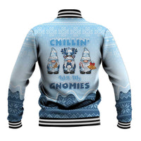 Chillin With My Gnomies Baseball Jacket Merry Christmas - Wonder Print Shop
