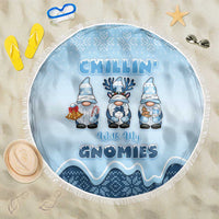 Chillin With My Gnomies Beach Blanket Merry Christmas - Wonder Print Shop