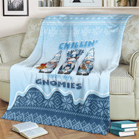 Chillin With My Gnomies Blanket Merry Christmas - Wonder Print Shop