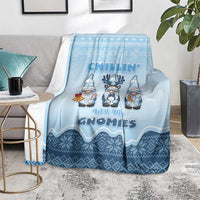 Chillin With My Gnomies Blanket Merry Christmas - Wonder Print Shop