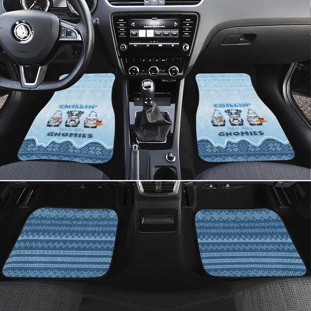 Chillin With My Gnomies Car Mats Merry Christmas - Wonder Print Shop