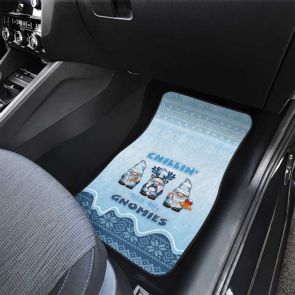 Chillin With My Gnomies Car Mats Merry Christmas - Wonder Print Shop