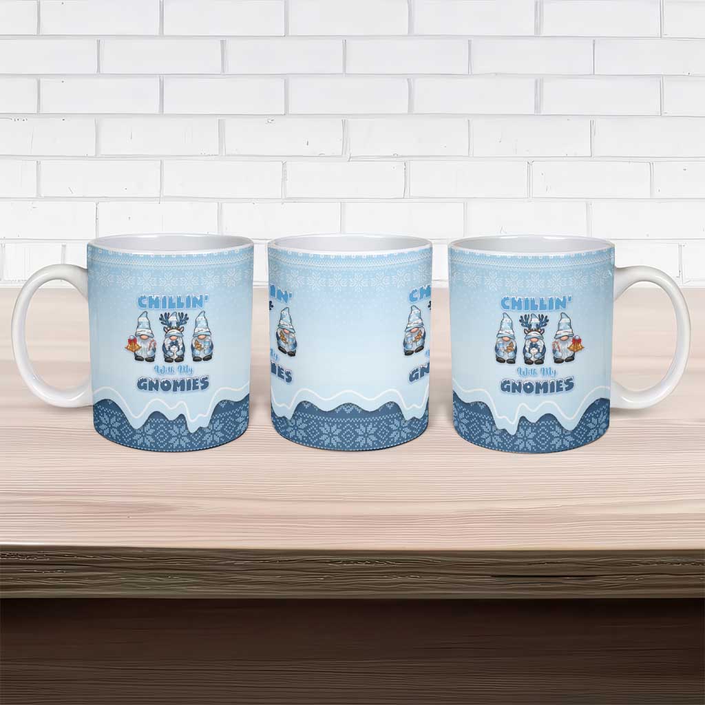 Chillin With My Gnomies Ceramic Mug Merry Christmas - Wonder Print Shop