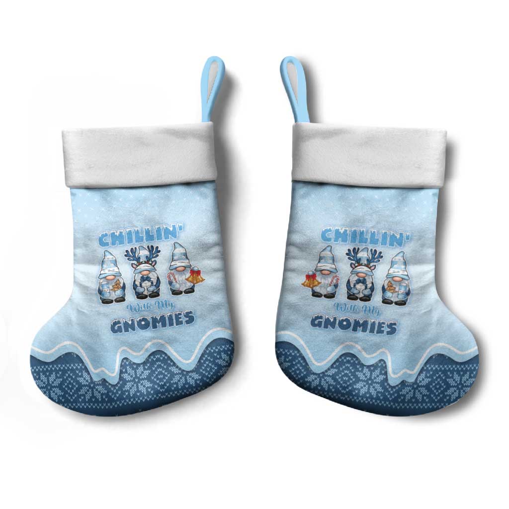 Chillin With My Gnomies Christmas Stocking Merry Christmas - Wonder Print Shop