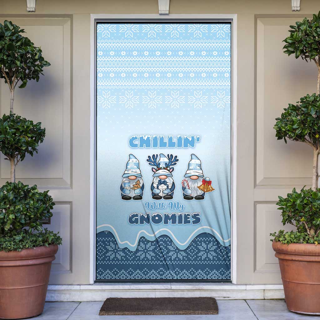 Chillin With My Gnomies Door Cover Merry Christmas - Wonder Print Shop