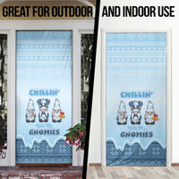 Chillin With My Gnomies Door Cover Merry Christmas - Wonder Print Shop