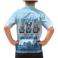 Chillin With My Gnomies Family Matching Mermaid Dress and Hawaiian Shirt Merry Christmas - Wonder Print Shop