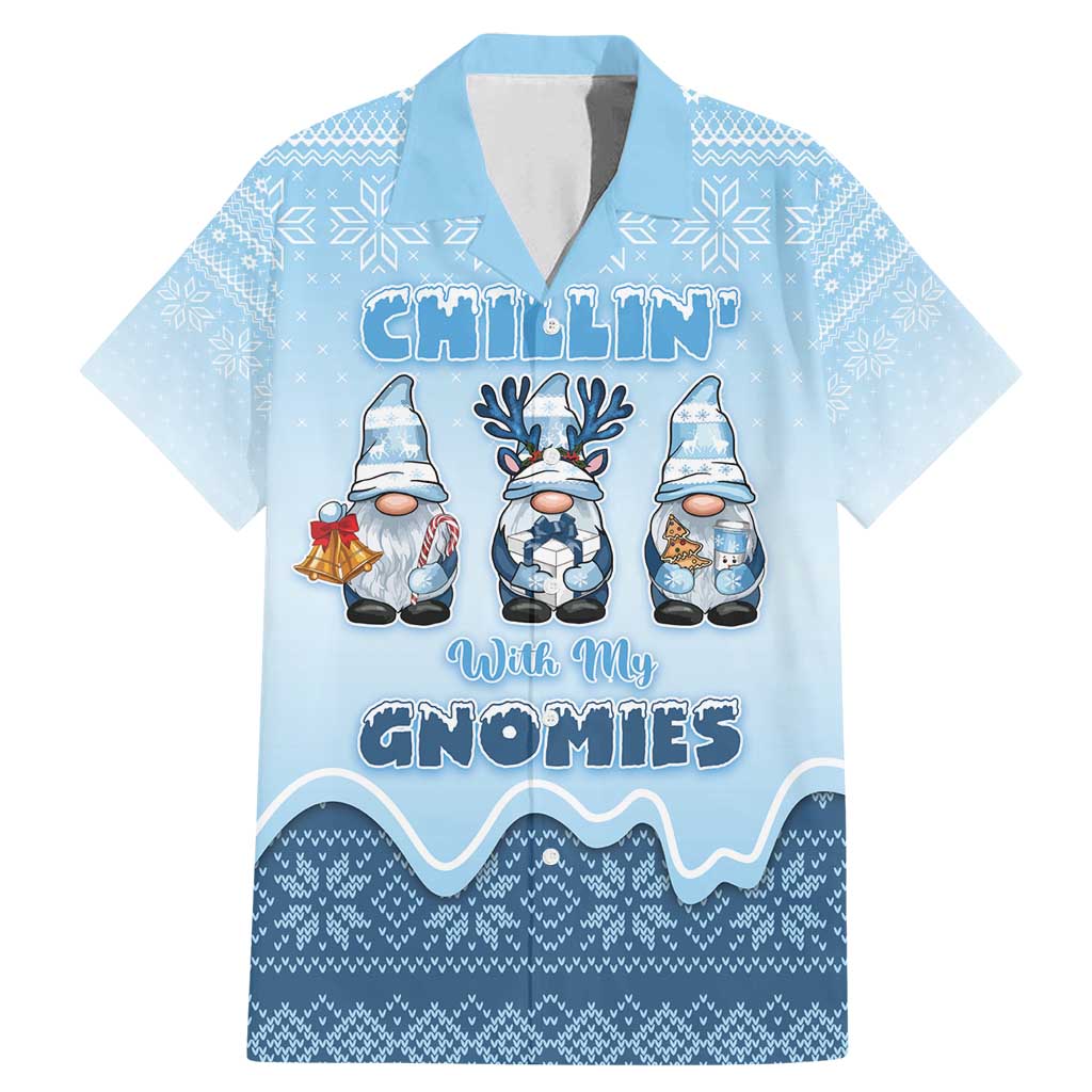 Chillin With My Gnomies Family Matching Mermaid Dress and Hawaiian Shirt Merry Christmas - Wonder Print Shop