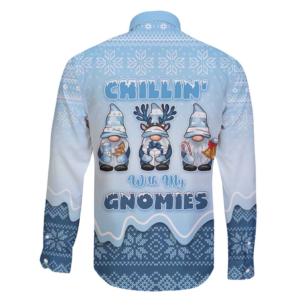 Chillin With My Gnomies Family Matching Mermaid Dress and Hawaiian Shirt Merry Christmas - Wonder Print Shop