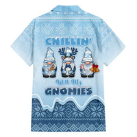 Chillin With My Gnomies Family Matching Short Sleeve Bodycon Dress and Hawaiian Shirt Merry Christmas - Wonder Print Shop