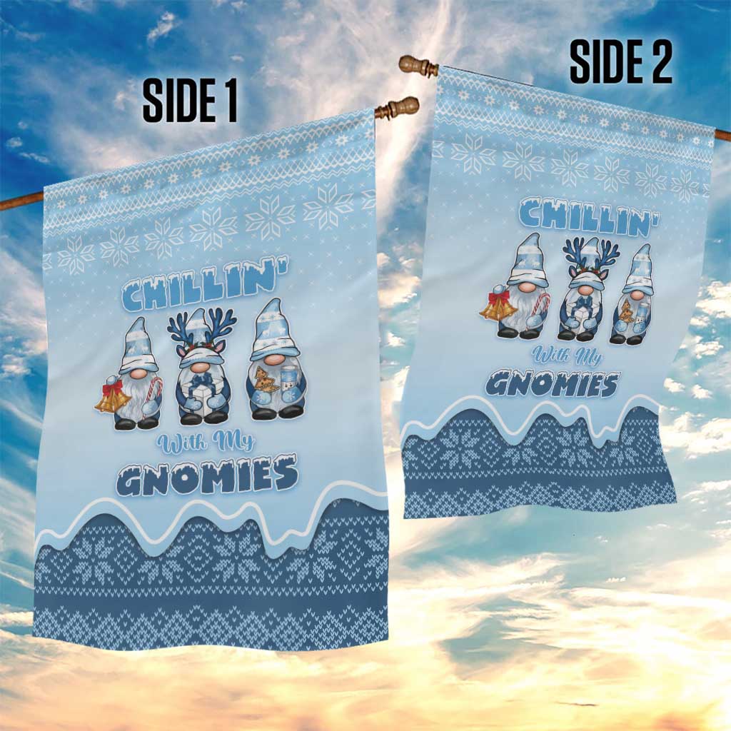 Chillin With My Gnomies Garden Flag Merry Christmas - Wonder Print Shop