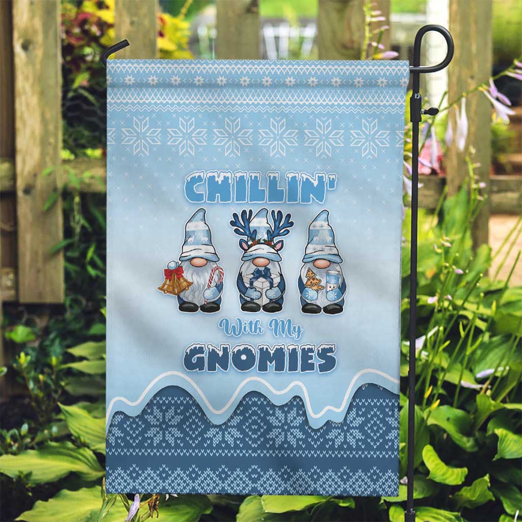 Chillin With My Gnomies Garden Flag Merry Christmas - Wonder Print Shop