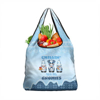 Chillin With My Gnomies Grocery Bag Merry Christmas - Wonder Print Shop