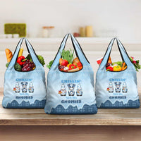 Chillin With My Gnomies Grocery Bag Merry Christmas - Wonder Print Shop