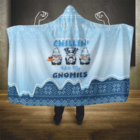 Chillin With My Gnomies Hooded Blanket Merry Christmas - Wonder Print Shop