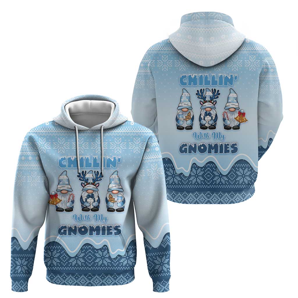 Chillin With My Gnomies Hoodie Merry Christmas - Wonder Print Shop