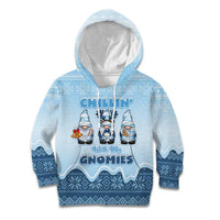 Chillin With My Gnomies Kid Hoodie Merry Christmas - Wonder Print Shop