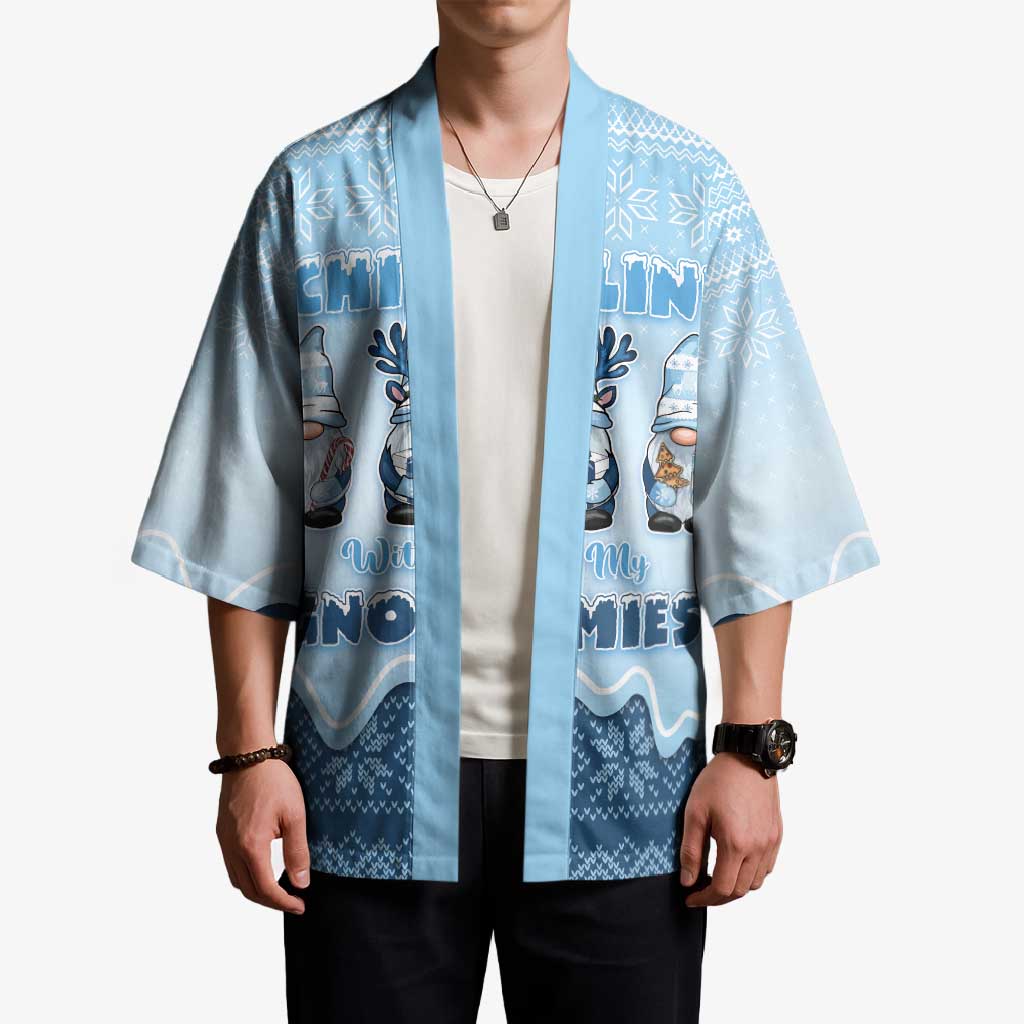 Chillin With My Gnomies Kimono Merry Christmas - Wonder Print Shop