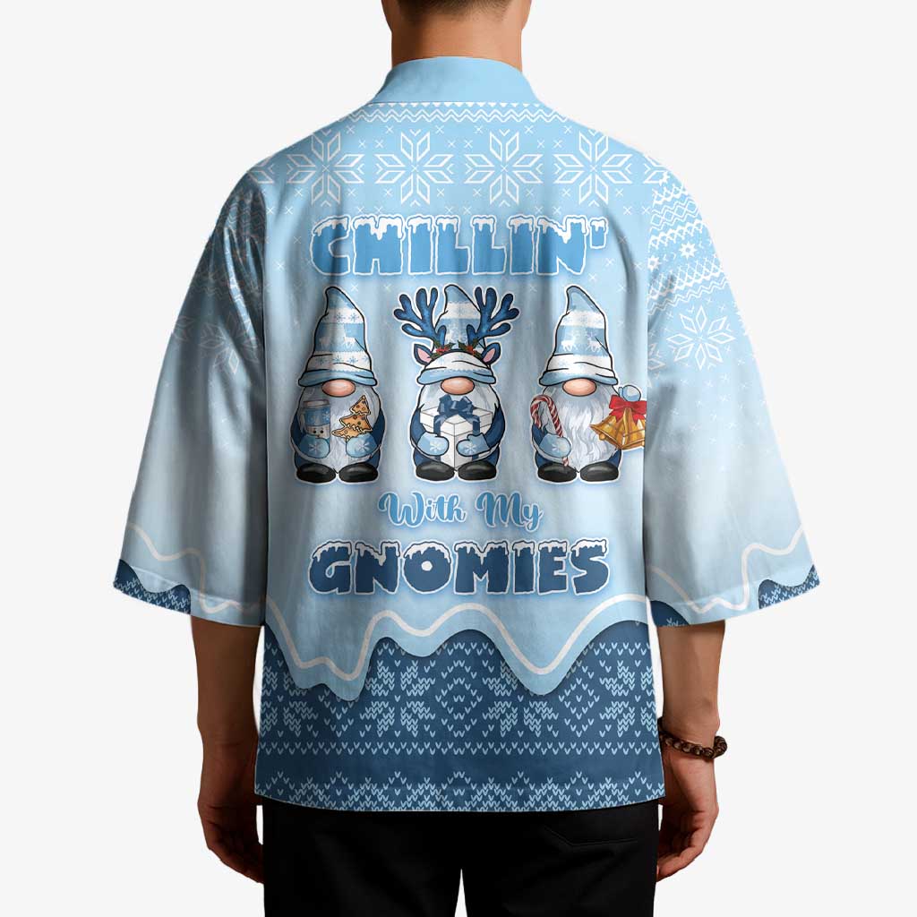 Chillin With My Gnomies Kimono Merry Christmas - Wonder Print Shop