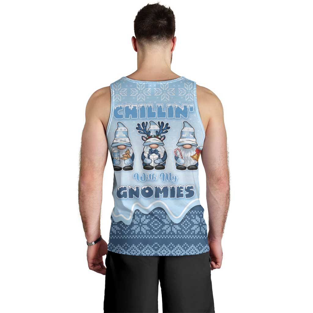 Chillin With My Gnomies Men Tank Top Merry Christmas - Wonder Print Shop