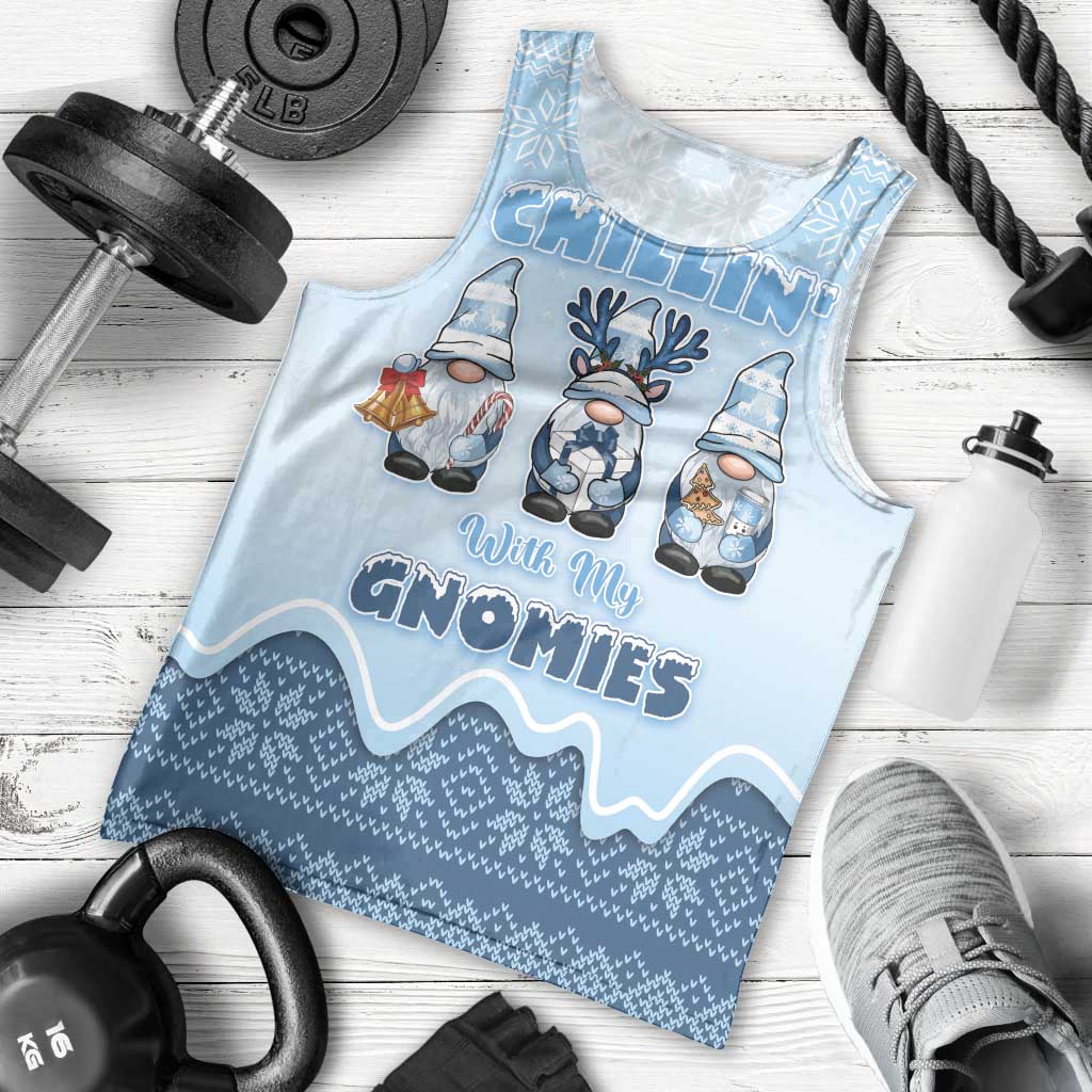 Chillin With My Gnomies Men Tank Top Merry Christmas - Wonder Print Shop