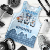 Chillin With My Gnomies Men Tank Top Merry Christmas - Wonder Print Shop