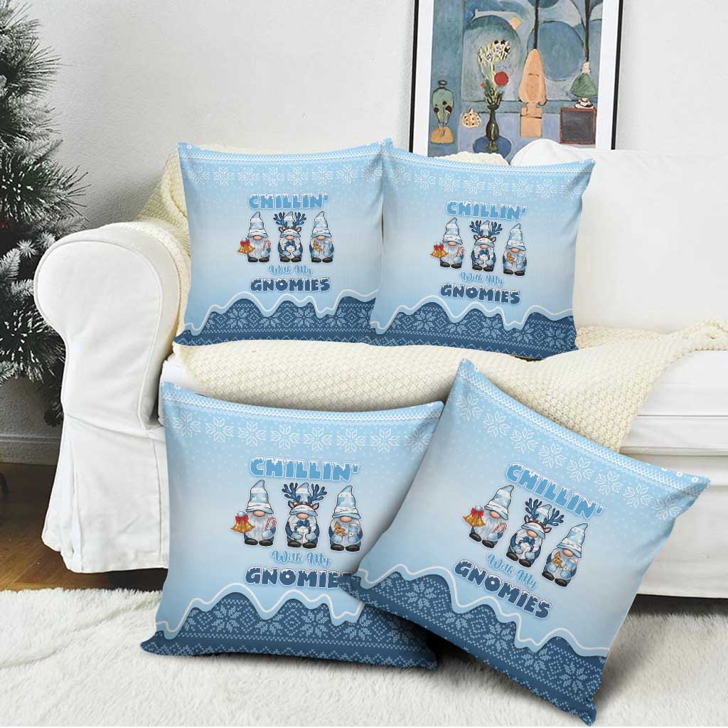 Chillin With My Gnomies Pillow Cover Merry Christmas - Wonder Print Shop