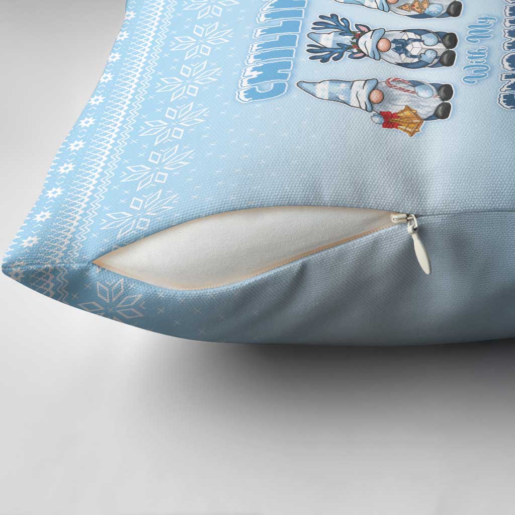 Chillin With My Gnomies Pillow Cover Merry Christmas - Wonder Print Shop