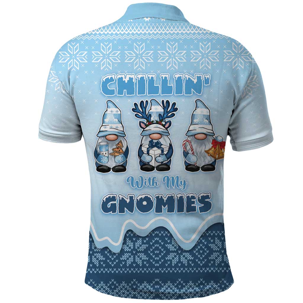 Chillin With My Gnomies Polo Shirt Merry Christmas - Wonder Print Shop