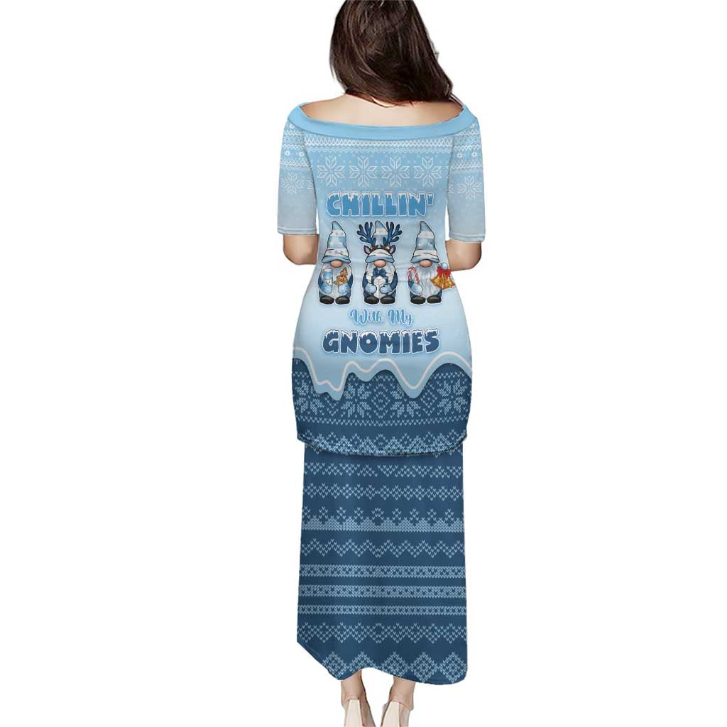 Chillin With My Gnomies Puletasi Merry Christmas - Wonder Print Shop