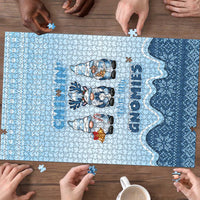 Chillin With My Gnomies Puzzle Merry Christmas - Wonder Print Shop