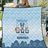 Chillin With My Gnomies Quilt Merry Christmas - Wonder Print Shop