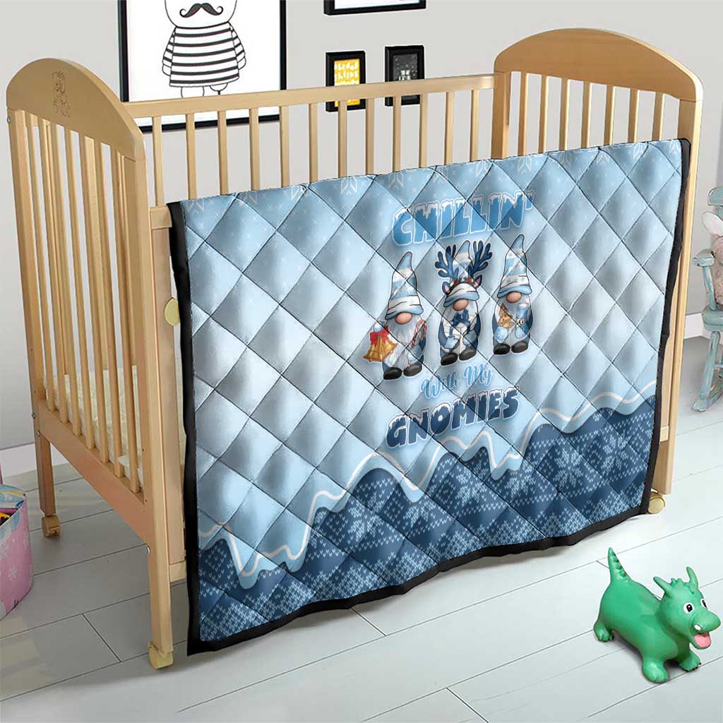 Chillin With My Gnomies Quilt Merry Christmas - Wonder Print Shop