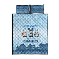 Chillin With My Gnomies Quilt Bed Set Merry Christmas - Wonder Print Shop