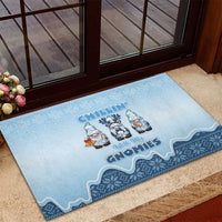 Chillin With My Gnomies Rubber Doormat Merry Christmas - Wonder Print Shop