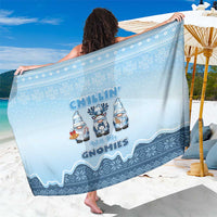 Chillin With My Gnomies Sarong Merry Christmas - Wonder Print Shop