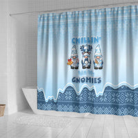 Chillin With My Gnomies Shower Curtain Merry Christmas - Wonder Print Shop