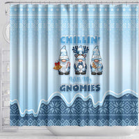 Chillin With My Gnomies Shower Curtain Merry Christmas - Wonder Print Shop