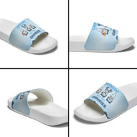 Chillin With My Gnomies Slide Sandals Merry Christmas - Wonder Print Shop