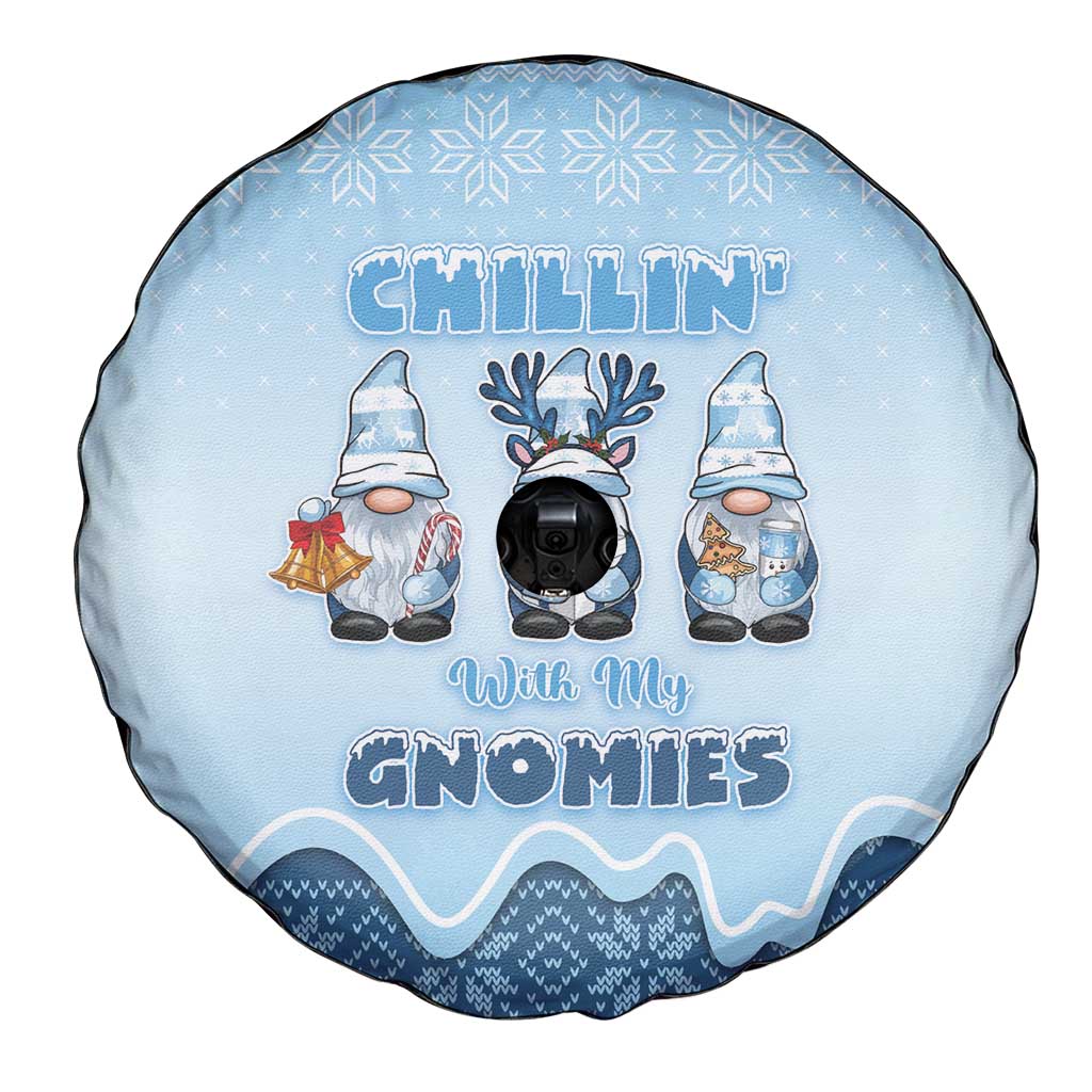 Chillin With My Gnomies Spare Tire Cover Merry Christmas - Wonder Print Shop