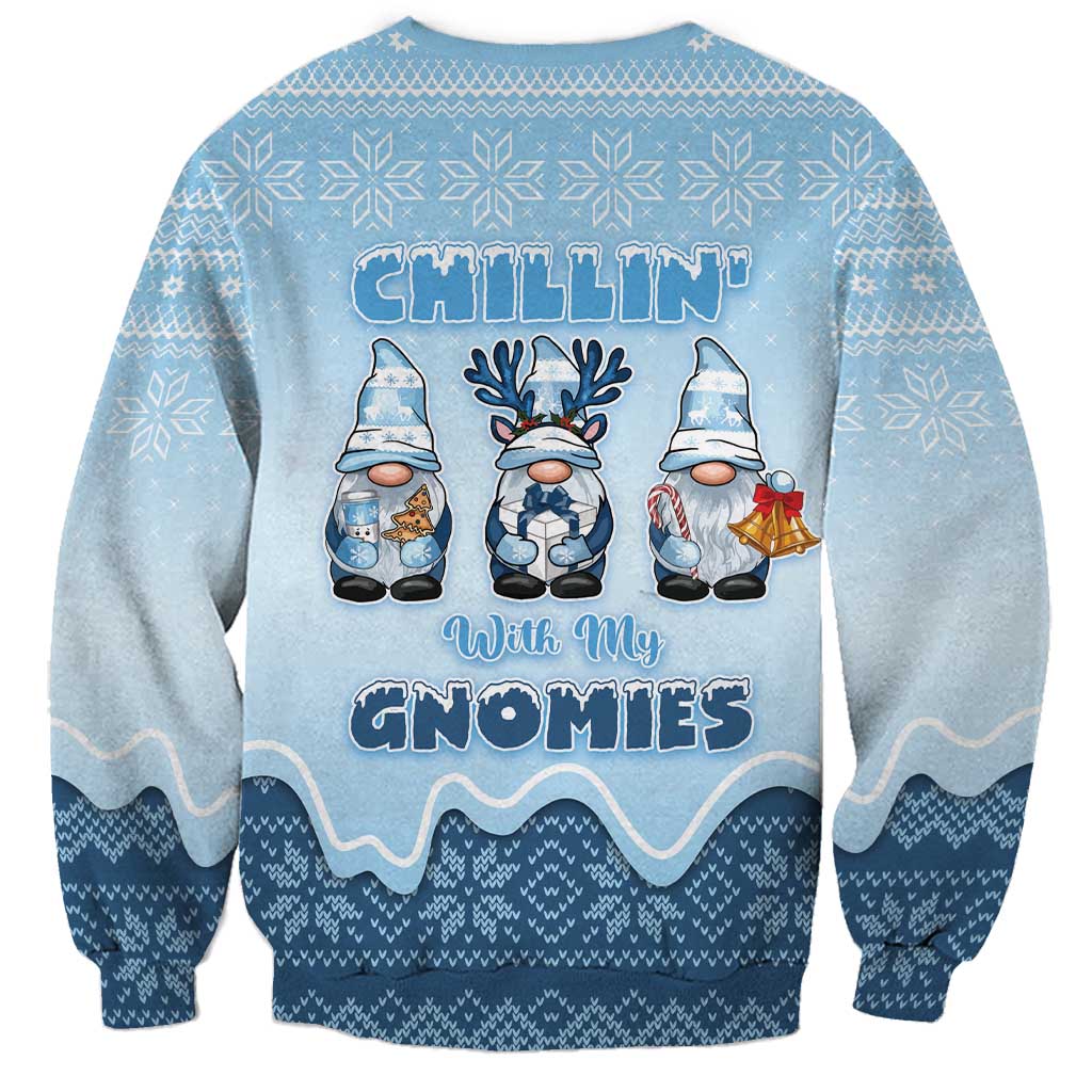 Chillin With My Gnomies Sweatshirt Merry Christmas - Wonder Print Shop