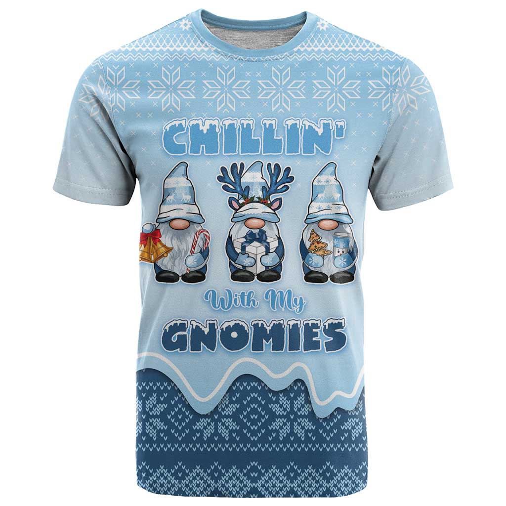 Chillin With My Gnomies T Shirt Merry Christmas - Wonder Print Shop