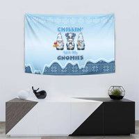 Chillin With My Gnomies Tapestry Merry Christmas - Wonder Print Shop