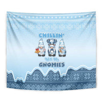 Chillin With My Gnomies Tapestry Merry Christmas - Wonder Print Shop