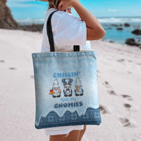 Chillin With My Gnomies Tote Bag Merry Christmas - Wonder Print Shop