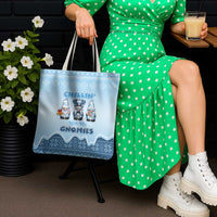 Chillin With My Gnomies Tote Bag Merry Christmas - Wonder Print Shop
